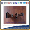 Brizial market windows aluminium profile of powder coated, anodized black and anodized bronze